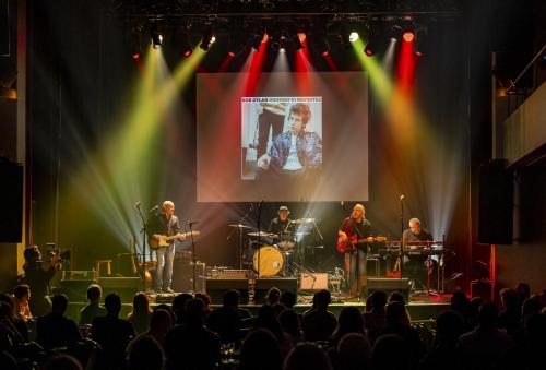 The Moonshiners - Rob, Alec, Dan & Bob Stagg (keys) - played every genre of the Dylan songbook flawlessly