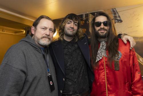 That's Rebel Len Yelle backstage with Tom & PY.