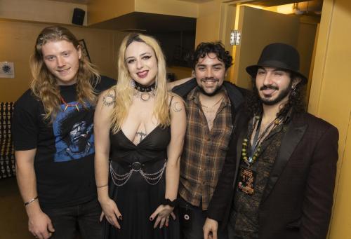 Reunited (L-R): Brandon Gear, ALice Slick, Anthony Valmora, Mosquito Mike. You might remember them from Montreal Calling! when they performed Janie Jones.